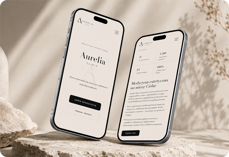 Aurelia Clinic — mobilna strona kliniki