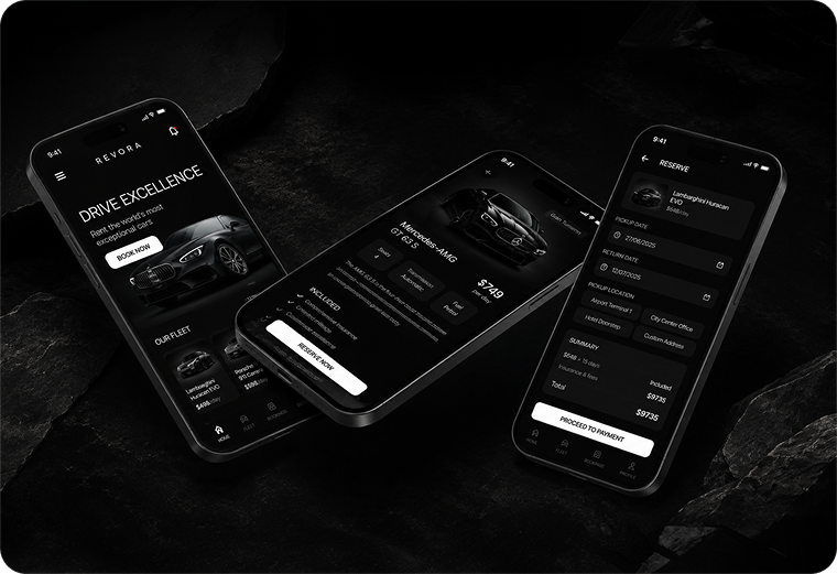 Digital Products — Revora app mockup