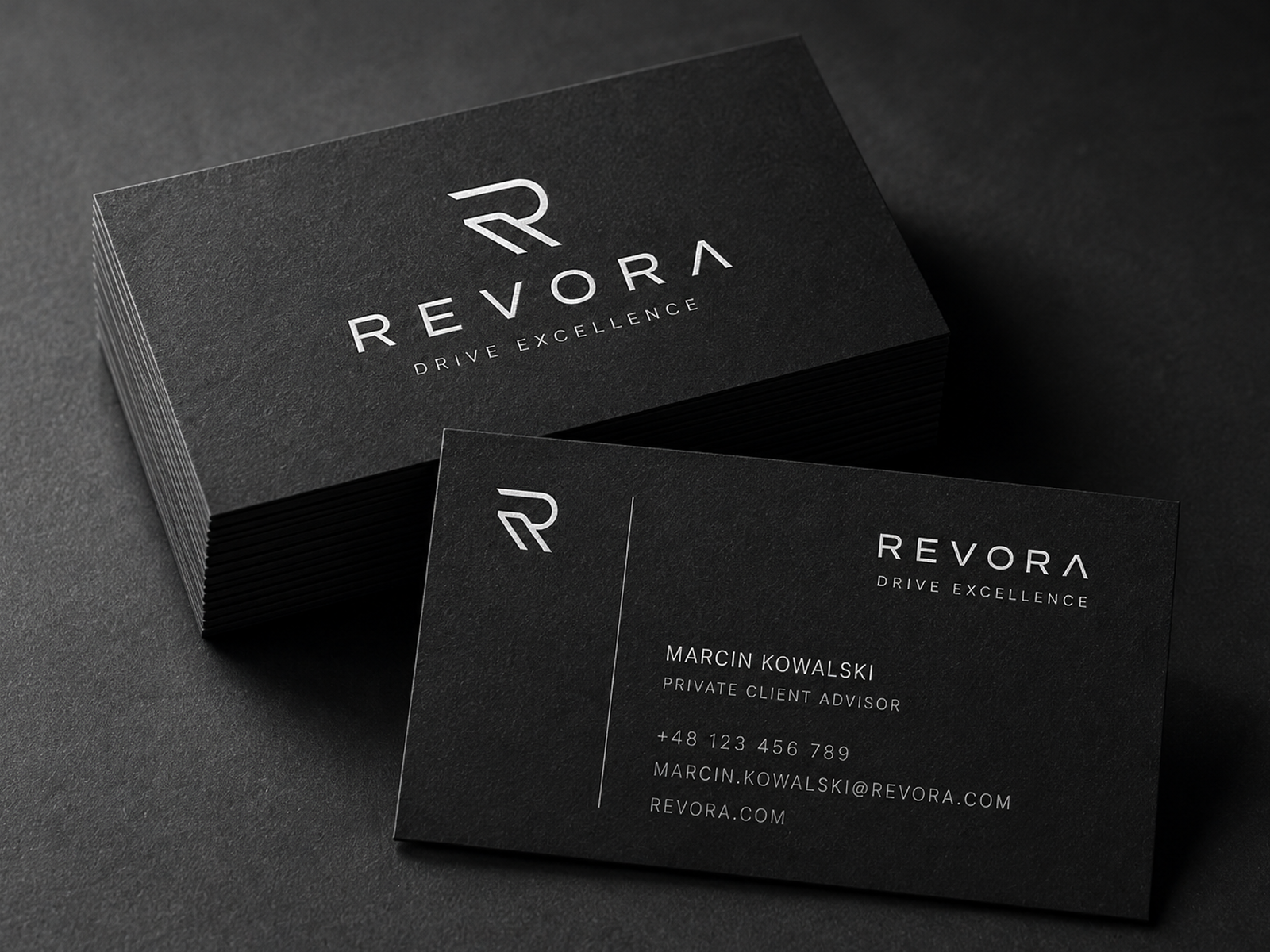 Revora - wizytówki