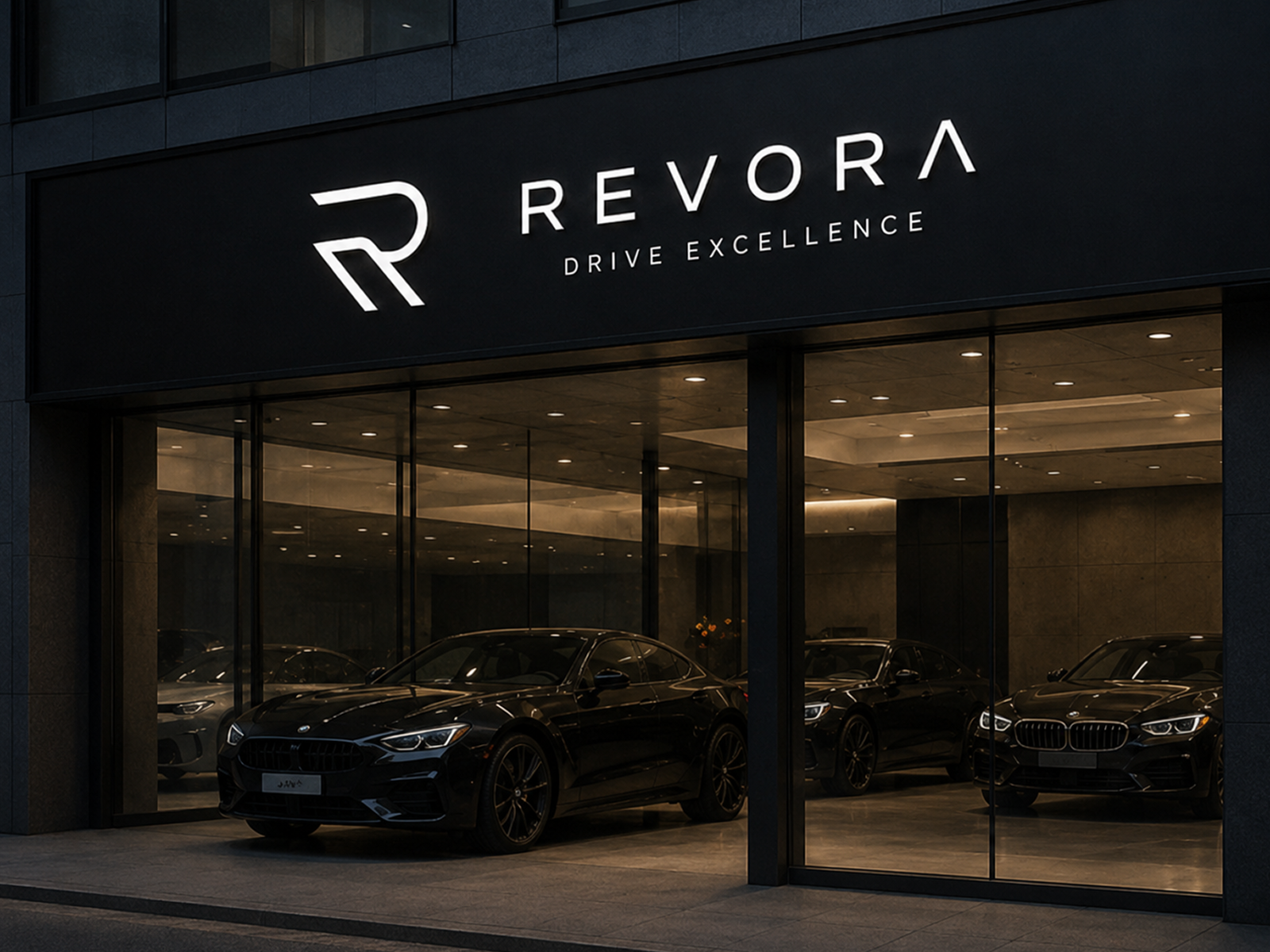 Revora - szyld salonu