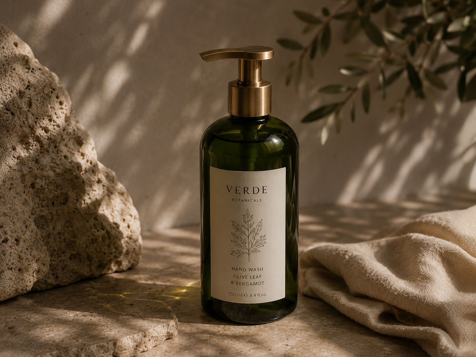 Verde Botanicals - mydło w płynie Olive Leaf & Bergamot